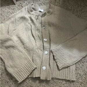 Meshki Tan Cardigan Sweater